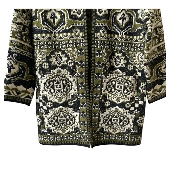 Vertigo Women’s Open-Front Longline Bohemian Coatigan Coat Cardigan Size Medium - Picture 5 of 7